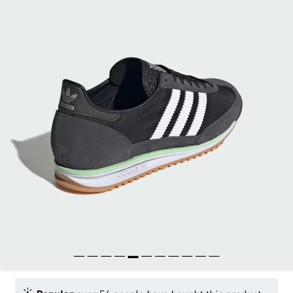 Adidas Black and White Sneakers - Picture 2 of 9
